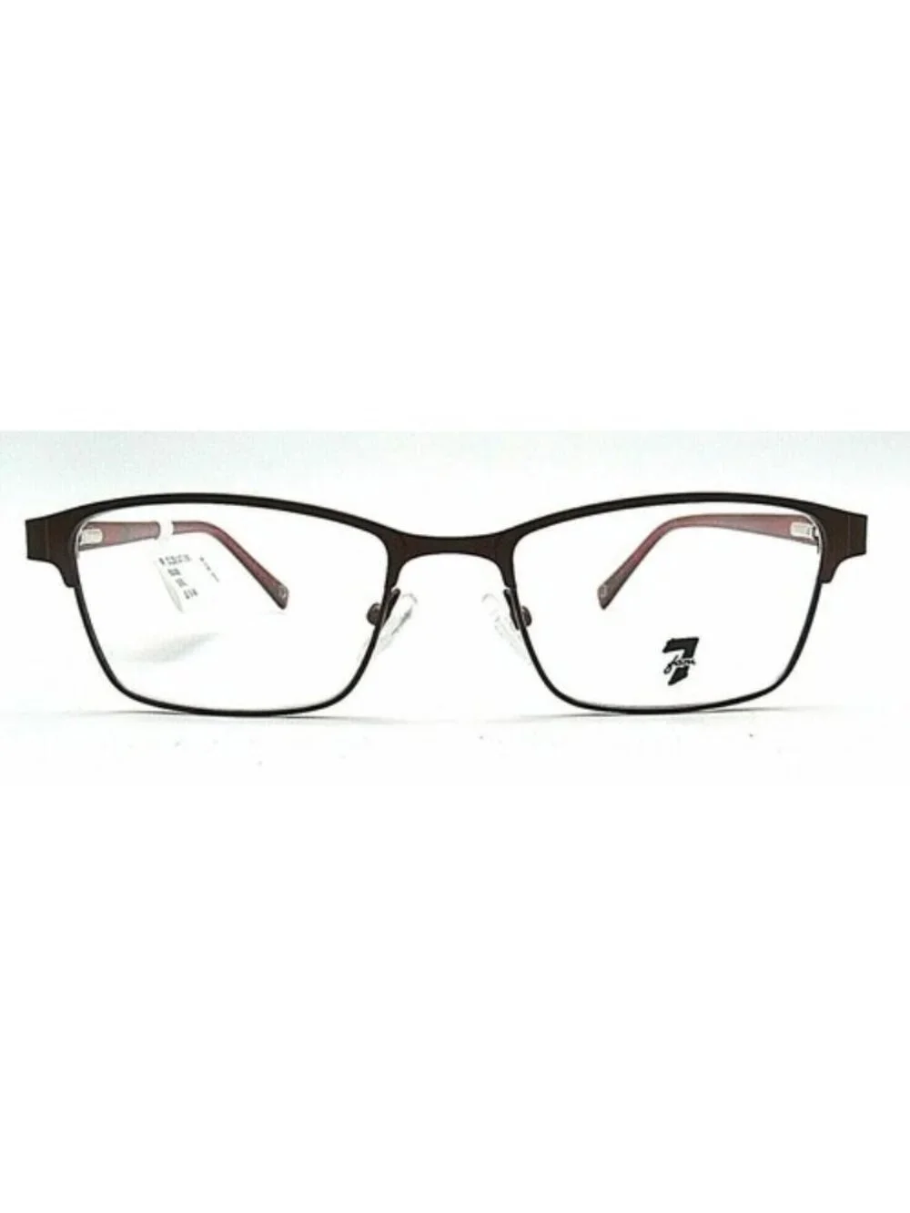 7 For All Mankind Golden Gate Burgundy Eyeglasses Frame 52-18-145